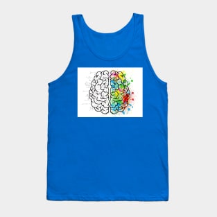 Creative design for men, women and children. Brain. Tank Top